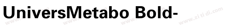 UniversMetabo Bold字体转换